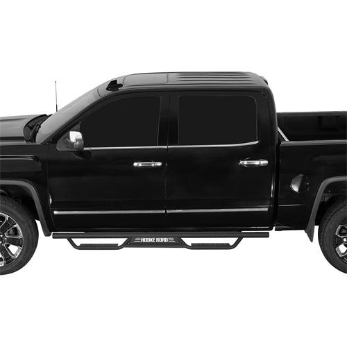 Hooke Road Side Steps for 2007-2019 Chevy Silverado & GMC Sierra Crew Cab b9464  2