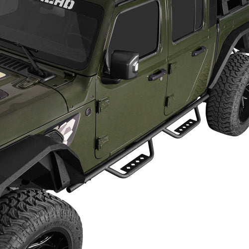 Load image into Gallery viewer, Hooke Road Running Boards Tubular Side Steps for 2020-2024 Jeep Gladiator b7001 5
