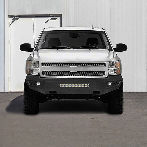 Load image into Gallery viewer, HookeRoad Chevrolet Silverado Front &amp; Rear Bumper for 2007-2013 Chevy Silverado 1500 HookeRoad HE.9021+9025 3
