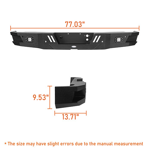 Load image into Gallery viewer, HookeRoad Chevrolet Silverado Front &amp; Rear Bumper for Chevy Silverado 1500 HookeRoad HE.9022+9025 21
