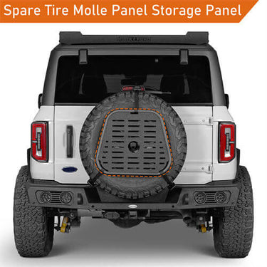 Spare Tire Molle Panel for 87-18 Jeep Wrangler YJ Wrangler TJ Wrangler ...