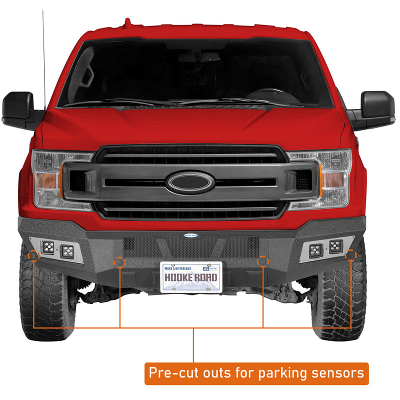 Load image into Gallery viewer, Hooke Road Steel Front Bumper for 2018-2020 Ford F-150 b8264 7
