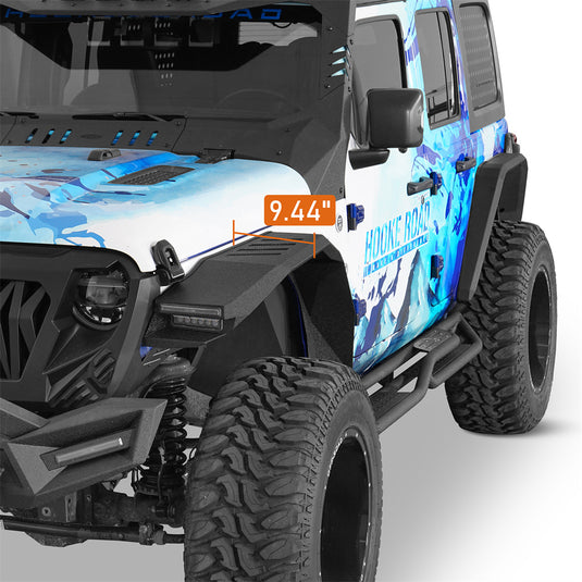 Steel Front Fender Flares for Jeep Wrangler JL & Gladiator JT 7