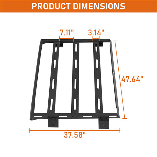 Steel Half Roof Rack for 2021-2025 Ford Bronco 4 Doors Hardtop Hooke Road b8937s 5