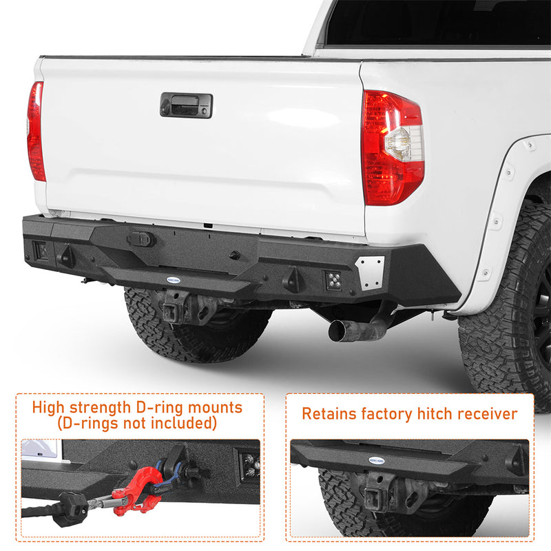 Load image into Gallery viewer, Hooke Road Steel Rear Bumper for 2014-2021 Toyota Tundra b5024 6
