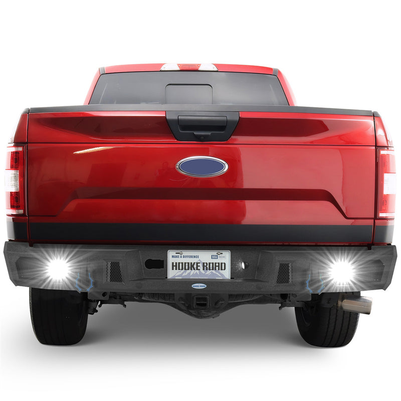 Load image into Gallery viewer, Steel Rear Bumper for 2018-2020 Ford F-150 Hooke Road b8261 2
