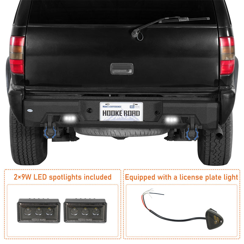 Load image into Gallery viewer, Hooke Road Steel Rear Bumper for 1995-2005 Chevy S10 Blazer b7256 6
