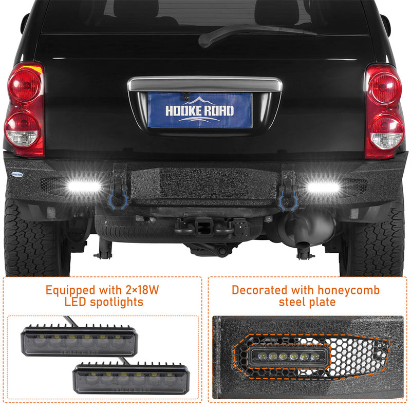 Load image into Gallery viewer, Steel Rear Bumper for 2004-2006 Dodge Durango Hooke Road b6855s 6
