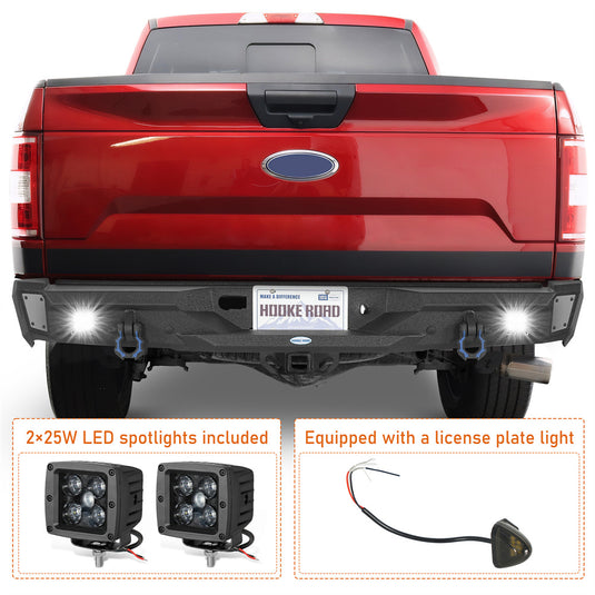 Hooke Road Steel Rear Bumper for 2018-2020 Ford F-150 b8263 6