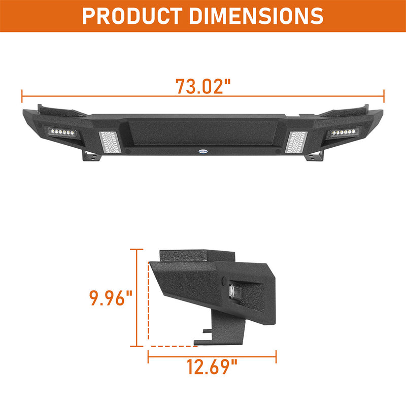 Load image into Gallery viewer, Steel Rear Bumper for 2021-2026 Ford Bronco b8941s 5
