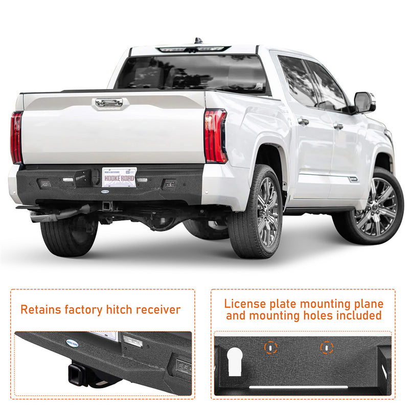 Load image into Gallery viewer, Hooke Road Steel Rear Bumper for 2022-2026 Toyota Tundra b5101 7
