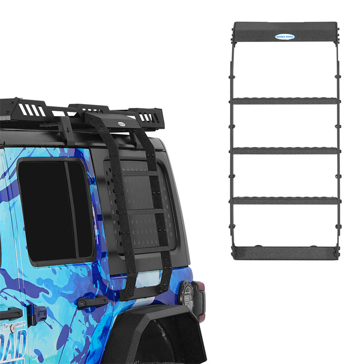 Roof Rack Ladder for 2007-2026 Jeep Wrangler JK & Wrangler JL Hardtop ...