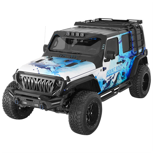 Hooke Road Window Ladder for 2007-2026 Jeep Wrangler JK & Wrangler JL Hardtop b2129s 3