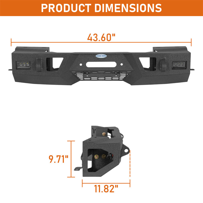 Load image into Gallery viewer, Hooke Road 3rd Gen Stubby Front Bumper for 2022-2026 Toyota Tundra b5103 4
