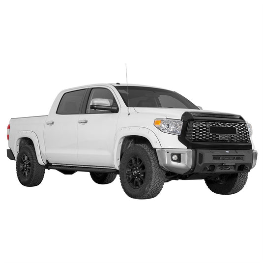 Hooke Road  Stubby Front Bumper for 2014-2021 Toyota Tundra b5022s 3