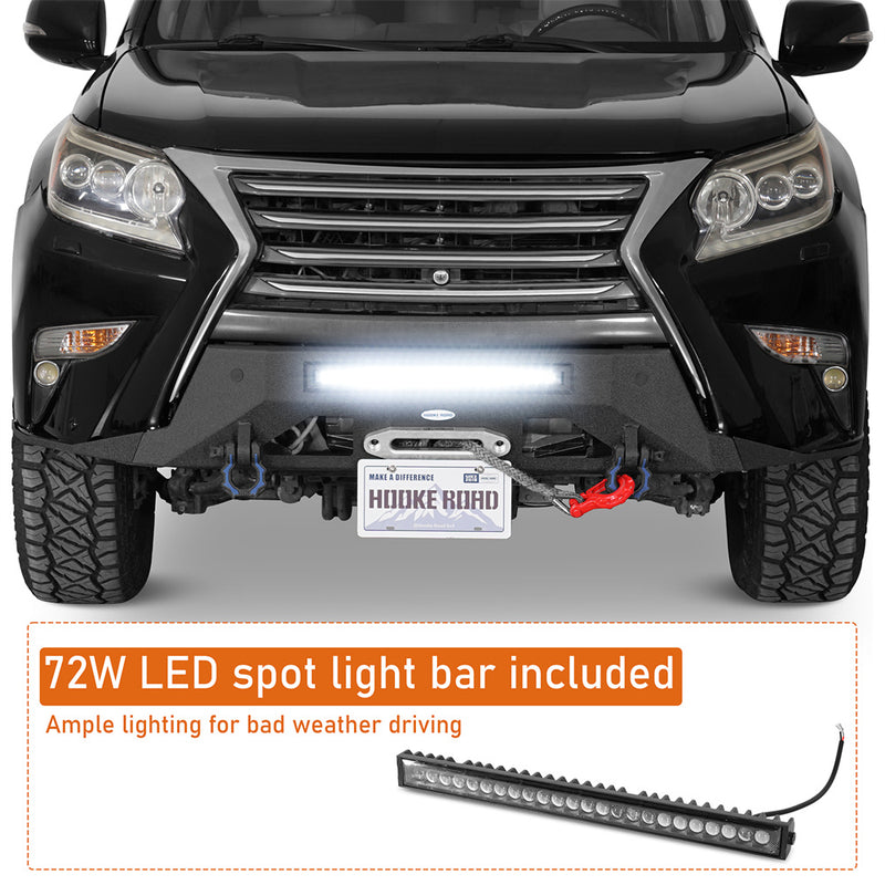 Load image into Gallery viewer, Hooke Road Stubby Front Bumper for 2014-2023 Lexus GX460 b4612 7
