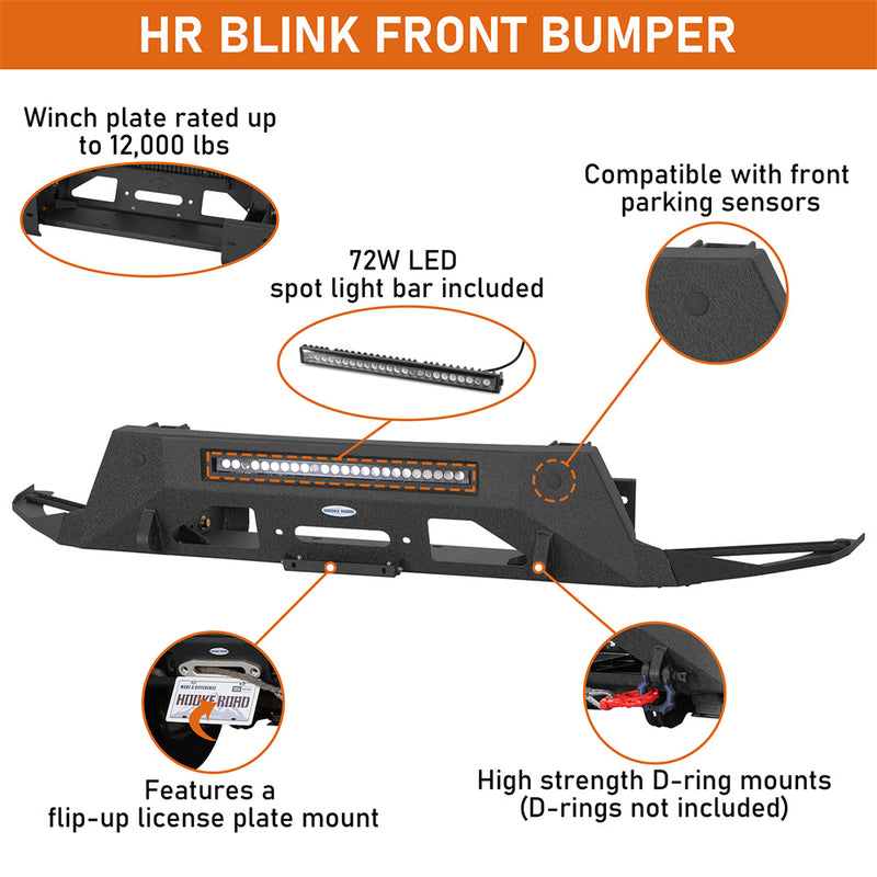 Load image into Gallery viewer, Stubby Front Bumper for 2014-2023 Lexus GX460 - Hooke Road
