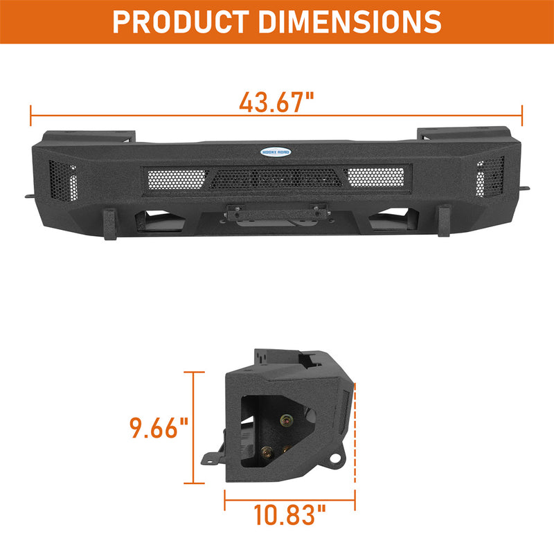 Load image into Gallery viewer, Hooke Road Stubby Front Bumper for 2022-2026 Toyota Tundra b5102 5
