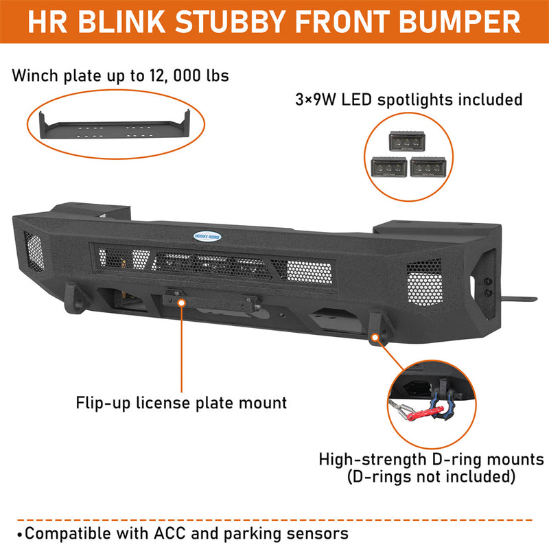 Load image into Gallery viewer, Hooke Road Stubby Front Bumper for 2022-2026 Toyota Tundra b5102 8
