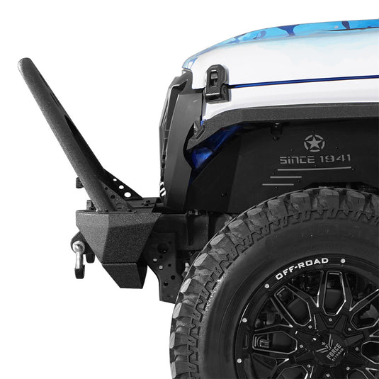 2018-2026 Jeep JL &  2020-2026 Gladiator JT Front Bumper with Stinger Bar Hooke Road b3102s 2