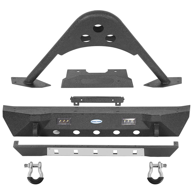 Load image into Gallery viewer, 2018-2026 Jeep JL &amp;  2020-2026 Gladiator JT Front Bumper with Stinger Bar Hooke Road b3102s 6
