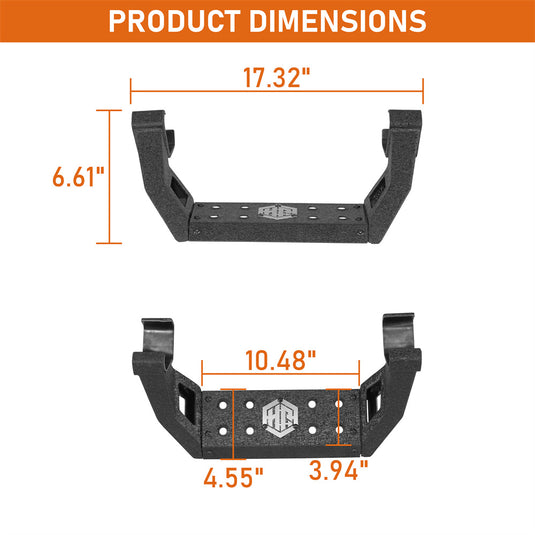 Stubby Side Step for 2021-2026 Ford Bronco & Bronco Raptor Hooke Road b8959s 5