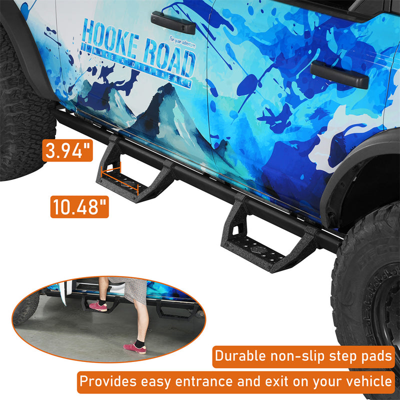 Load image into Gallery viewer, Stubby Side Step for 2021-2026 Ford Bronco &amp; Bronco Raptor Hooke Road b8959s 6
