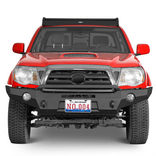 Load image into Gallery viewer, Full Width Front Bumper Replacement Aftermarket Bumper Off Road Parts For 2005-2011 Toyota Tacoma - Hooke Road b4031s 3
