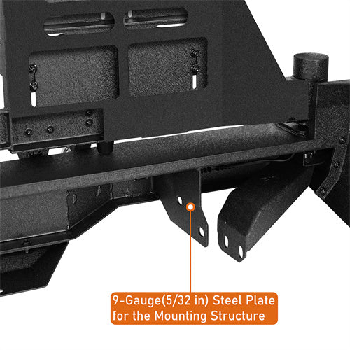 Load image into Gallery viewer, 2005-2015 Toyota Tacoma Rear Bumper w/Swing Arms &amp; Tire Carrier &amp; Jerry Can Holder 4x4 Truck Parts - Hooke Road b4036s 15
