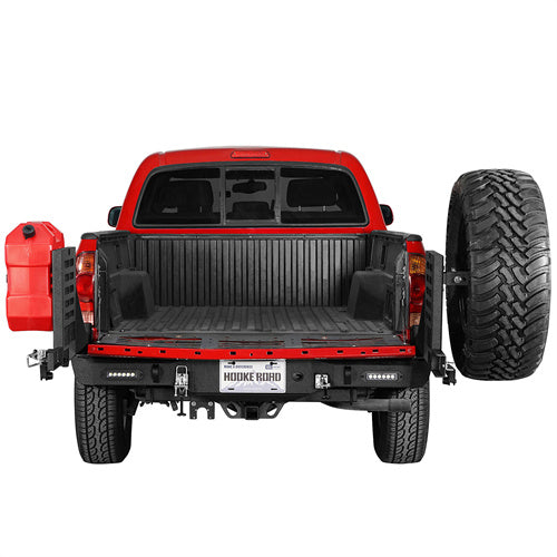 Load image into Gallery viewer, 2005-2015 Toyota Tacoma Rear Bumper w/Swing Arms &amp; Tire Carrier &amp; Jerry Can Holder 4x4 Truck Parts - Hooke Road b4036s 3
