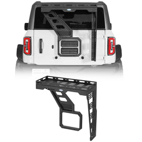 Hooke Road  2021-2025 Ford Bronco Tailgate Basket Rear Cargo Carrier b8936s 1