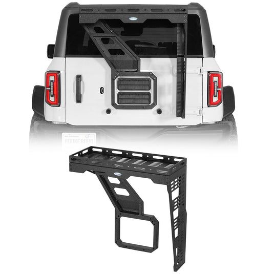 Hooke Road  2021-2025 Ford Bronco Tailgate Basket Rear Cargo Carrier b8936s 1