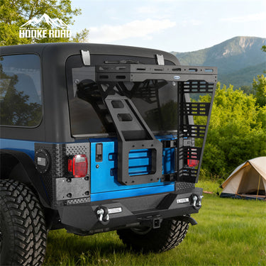 1997-2006 Jeep Wrangler TJ Tailgate Basket Rear Cargo Rack - Hooke Road ...