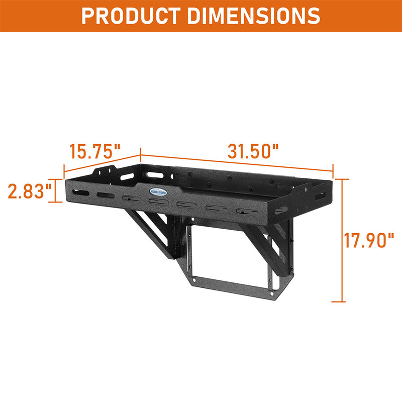 Load image into Gallery viewer, Hooke Road Tailgate Rack Cargo Basket for 2018-2026 Jeep Wrangler JL b3106s 5
