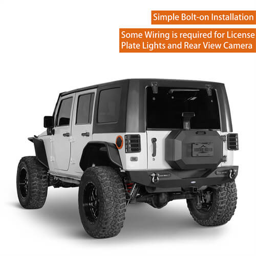 Load image into Gallery viewer, Tailgate Spare Tire Carrier Outer Storage Lock Box Jeep Wrangler Parts For 2007-2018 Jeep Wrangler JK - Hooke Road b2085s 13
