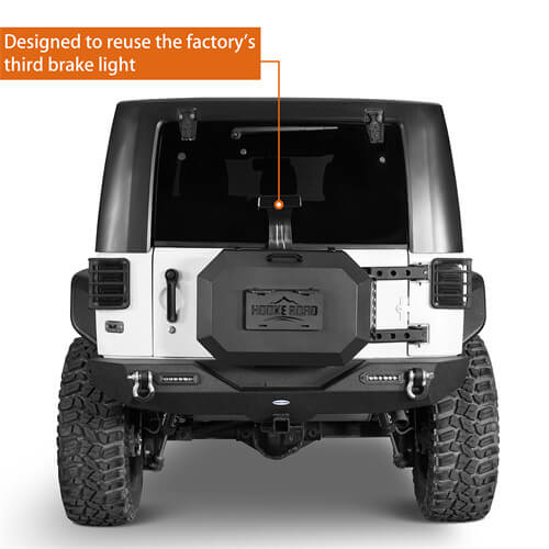 Load image into Gallery viewer, Tailgate Spare Tire Carrier Outer Storage Lock Box Jeep Wrangler Parts For 2007-2018 Jeep Wrangler JK - Hooke Road b2085s 15
