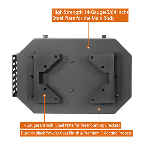 Load image into Gallery viewer, Tailgate Spare Tire Carrier Outer Storage Lock Box Jeep Wrangler Parts For 2007-2018 Jeep Wrangler JK - Hooke Road b2085s 17
