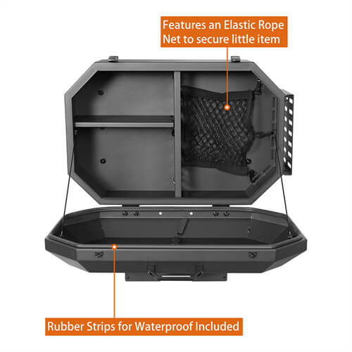 Load image into Gallery viewer, Tailgate Spare Tire Carrier Outer Storage Lock Box Jeep Wrangler Parts For 2007-2018 Jeep Wrangler JK - Hooke Road b2085s 18

