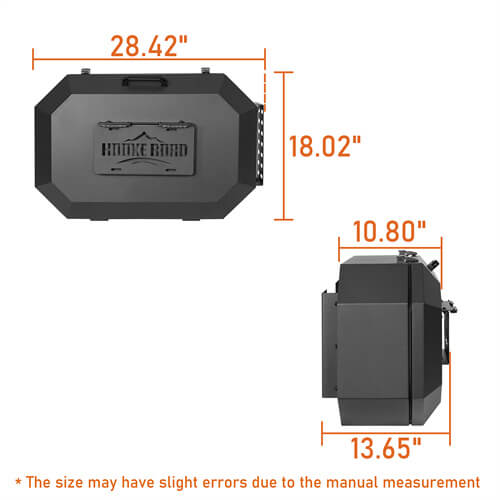Load image into Gallery viewer, Tailgate Spare Tire Carrier Outer Storage Lock Box Jeep Wrangler Parts For 2007-2018 Jeep Wrangler JK - Hooke Road b2085s 21
