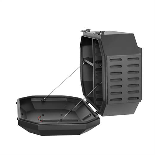 Tailgate Spare Tire Carrier Outer Storage Lock Box Jeep Wrangler Parts For 2007-2018 Jeep Wrangler JK - Hooke Road b2085s 28
