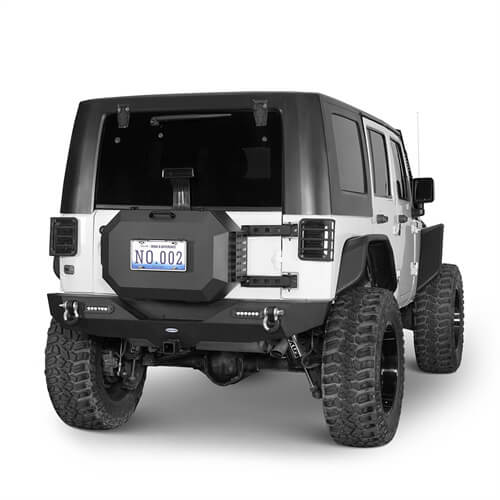 Load image into Gallery viewer, Tailgate Spare Tire Carrier Outer Storage Lock Box Jeep Wrangler Parts For 2007-2018 Jeep Wrangler JK - Hooke Road b2085s 4
