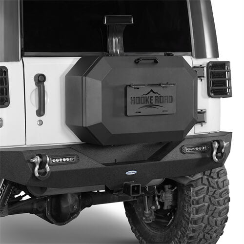Load image into Gallery viewer, Tailgate Spare Tire Carrier Outer Storage Lock Box Jeep Wrangler Parts For 2007-2018 Jeep Wrangler JK - Hooke Road b2085s 8
