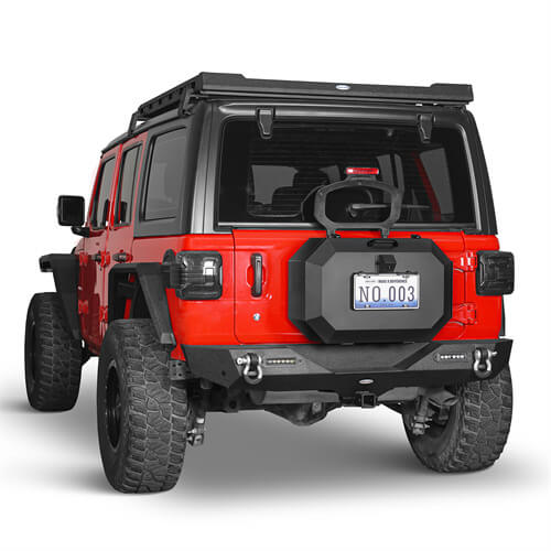 Tailgate Spare Tire Carrier Outer Storage Lock Box Jeep Wrangler Parts For 2018-2023 Jeep Wrangler JL - Hooke Road b3052s 5