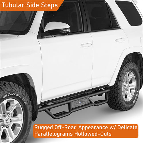 2010-2024 Toyota 4Runner Side Steps Wheel To Wheel Running Boards - Hooke Road b9802s 5