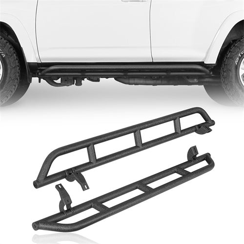 Load image into Gallery viewer, 2010-2024 Toyota 4Runner Slider Rocker Guards Wheel To Wheel Running Boards Side Steps- Hooke Road b9801s 2
