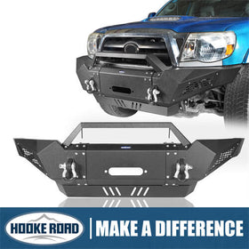 HookeRoad Toyota Tacoma Front Bumper w/Winch Plate for 2005-2011 Toyota Tacoma b4001 1