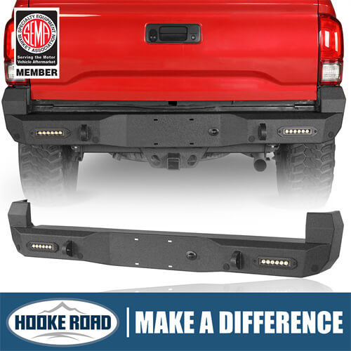 Load image into Gallery viewer, 2016-2023 Tacoma Steel Rear Bumper w/License Plate Light - HookeRoad b4214s 1
