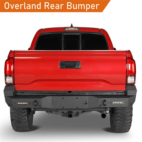 Load image into Gallery viewer, 2016-2023 Tacoma Steel Rear Bumper w/License Plate Light - HookeRoad b4214s 8
