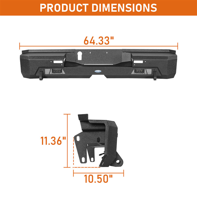 Load image into Gallery viewer, Hooke Road 2022-2026 Toyota Tundra Rear Bumper Replacement b5100 5
