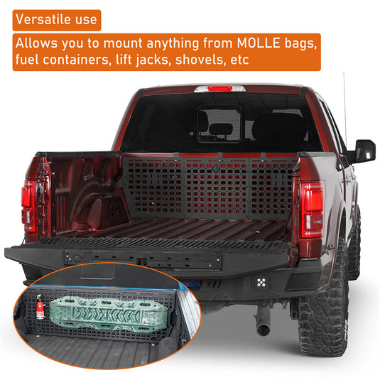 Hooke Road 2015-2025 Ford F-150 5.5ft Bed Front Bulk Head MOLLE Panel b8291 6